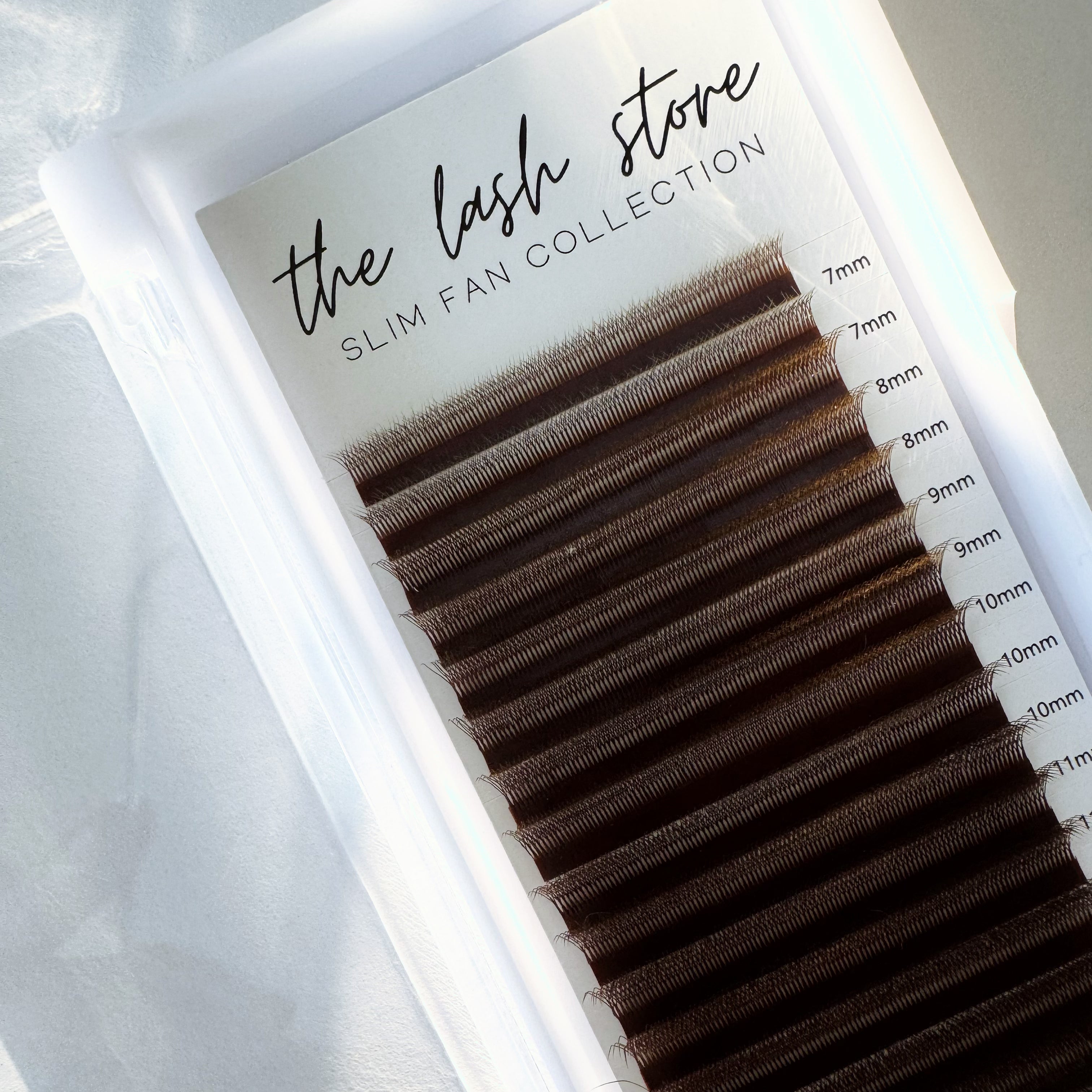 C Curl - 5D Lashes *Slim Fan Collection* Brown – The Lash Store
